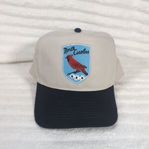 North Carolina Cardinal State Bird Men's Hat Trucker Grandpa Cap Vintage Otto OS